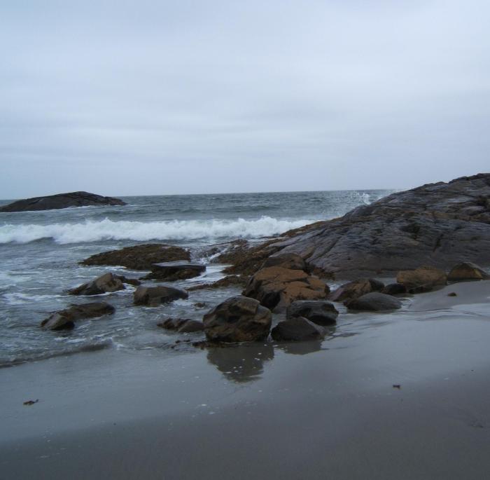 incoming tide at Tor Bay, Nova Scotia