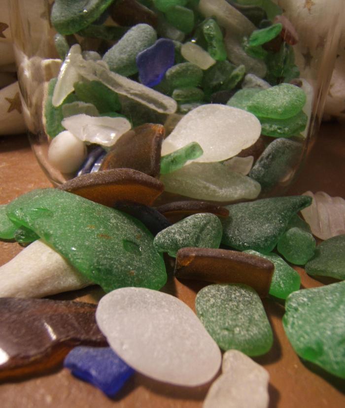 collection of sea glass