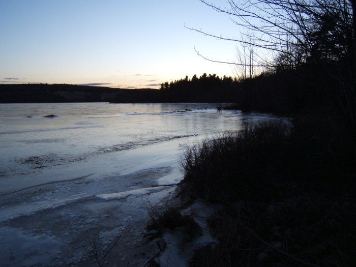 ice on the lake