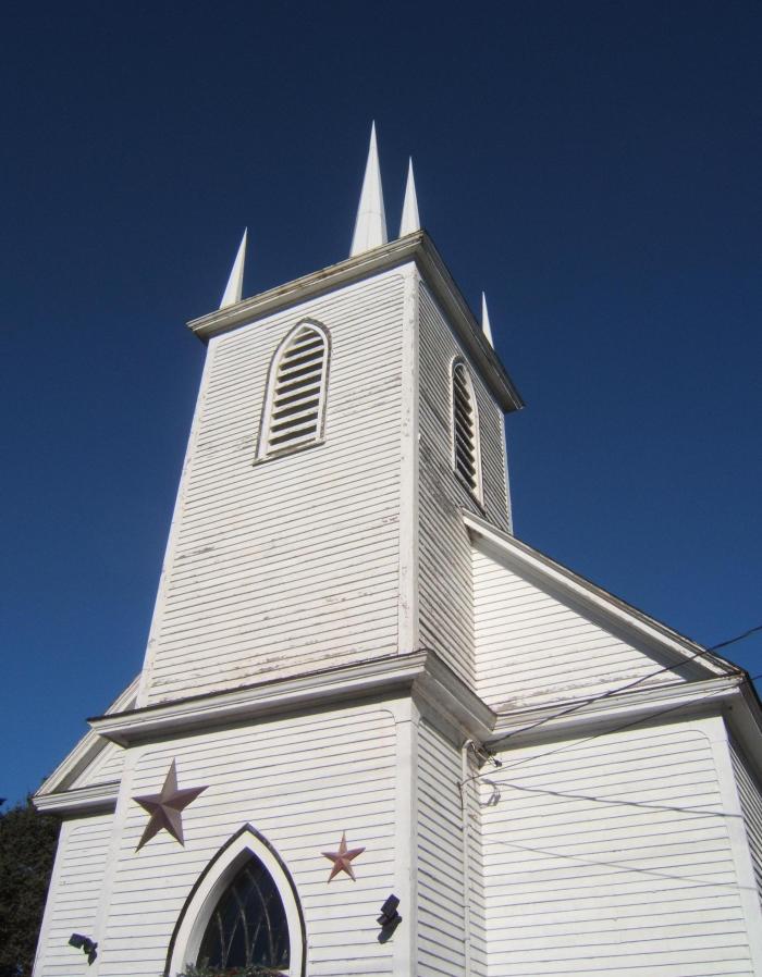 old church near Garnett Settlement