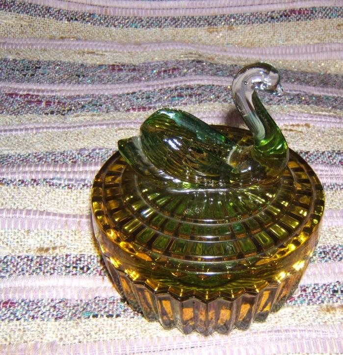 green swan dresser jar