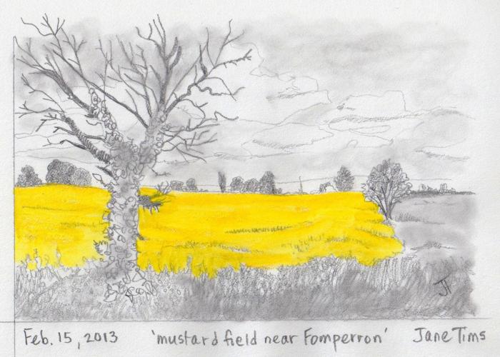 'mustard field near Fomperron'