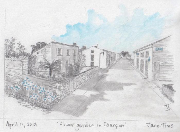 'flower garden in Courcon'