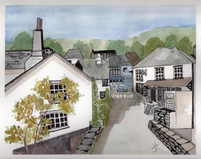 July 21, 2013  'way out in Polperro'   Jane Tims