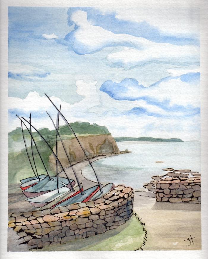 August 5, 2013 'Porthpean Beach #1'  Jane Tims