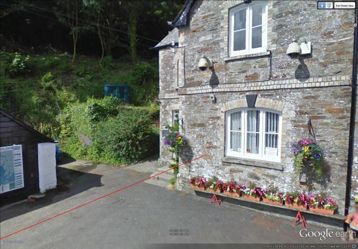 ferry landing at River Fal