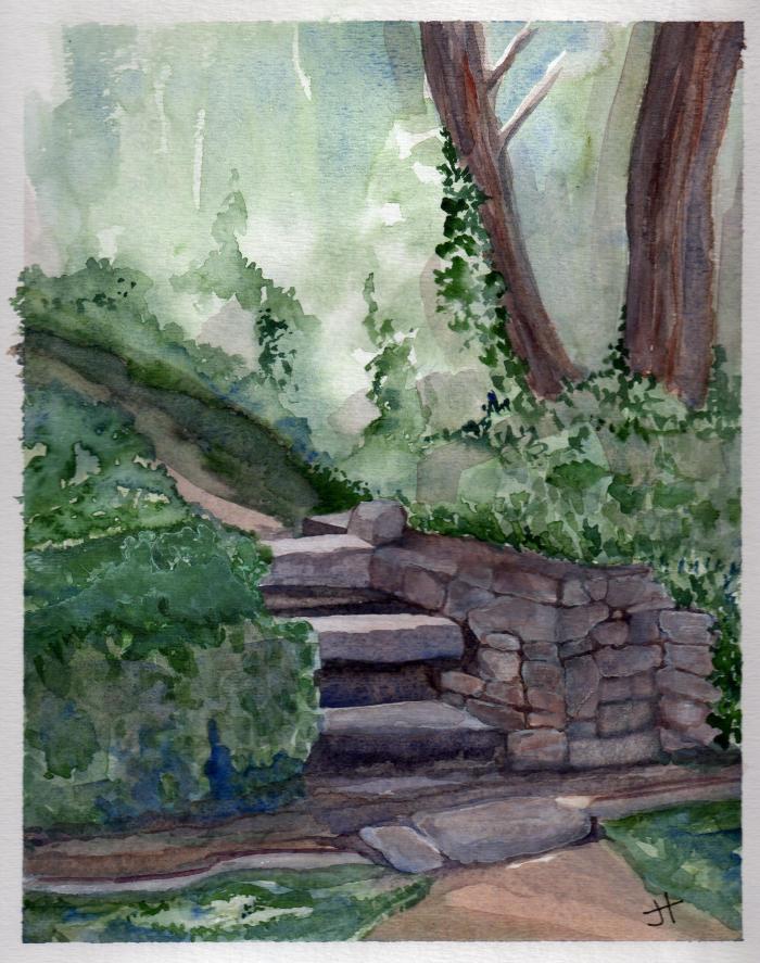 October 26, 2012 'stile near Durgan' Jane Tims