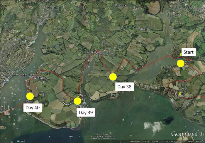 Map Day 38 to Day 40 b