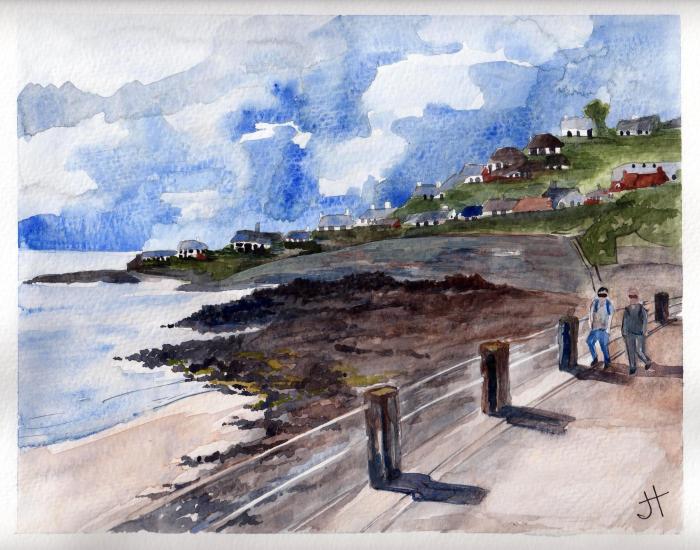 December 10, 2013  'walking in Coverack'   Jane Tims