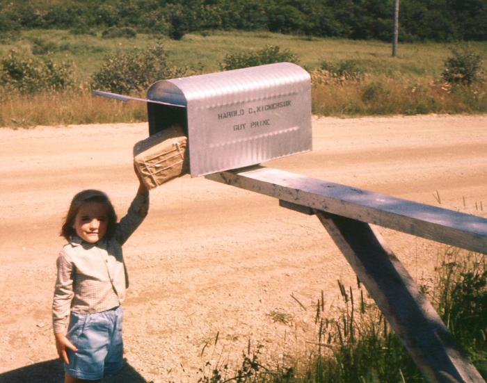 getting a parcel in the mail