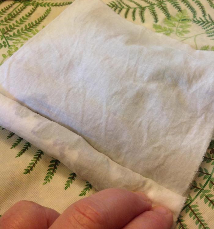 rolling the bundle tightly