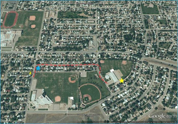 my route from home to school