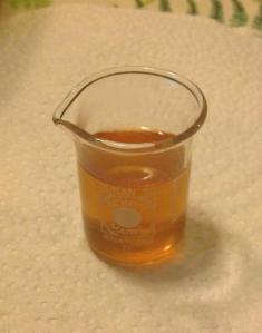 amber dye from Meadowsweet