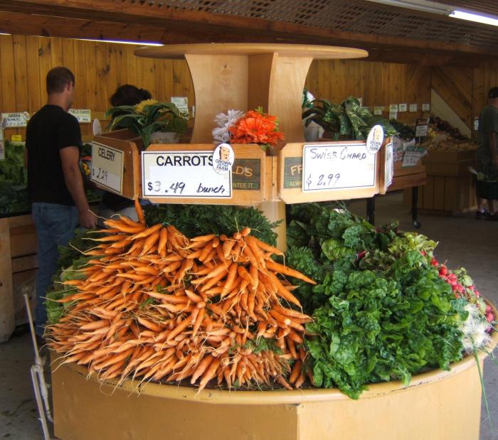 vegetables at the farmer's stand