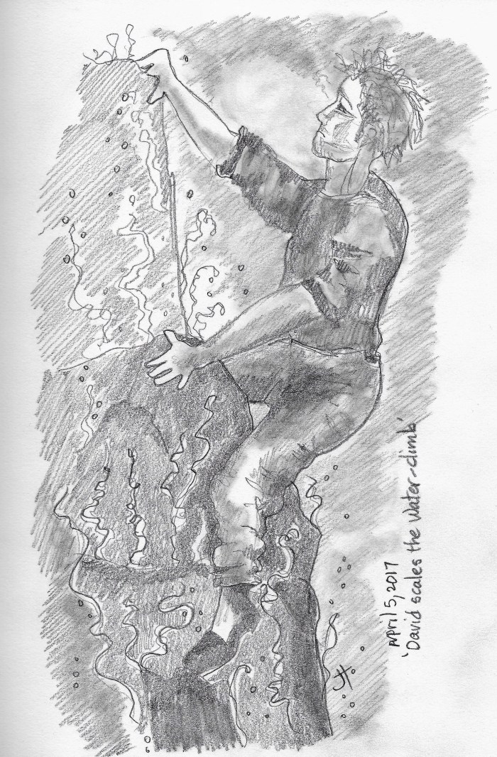 'David scales the water-climb'paperback